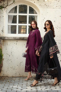 Noor by Saadia Asad | Luxe Chikankari 26 | D1 - A - plumberry by Noor by Saadia Asad - Designer Dress - Type : Luxury Dress - Available at Libayah - 100% Original