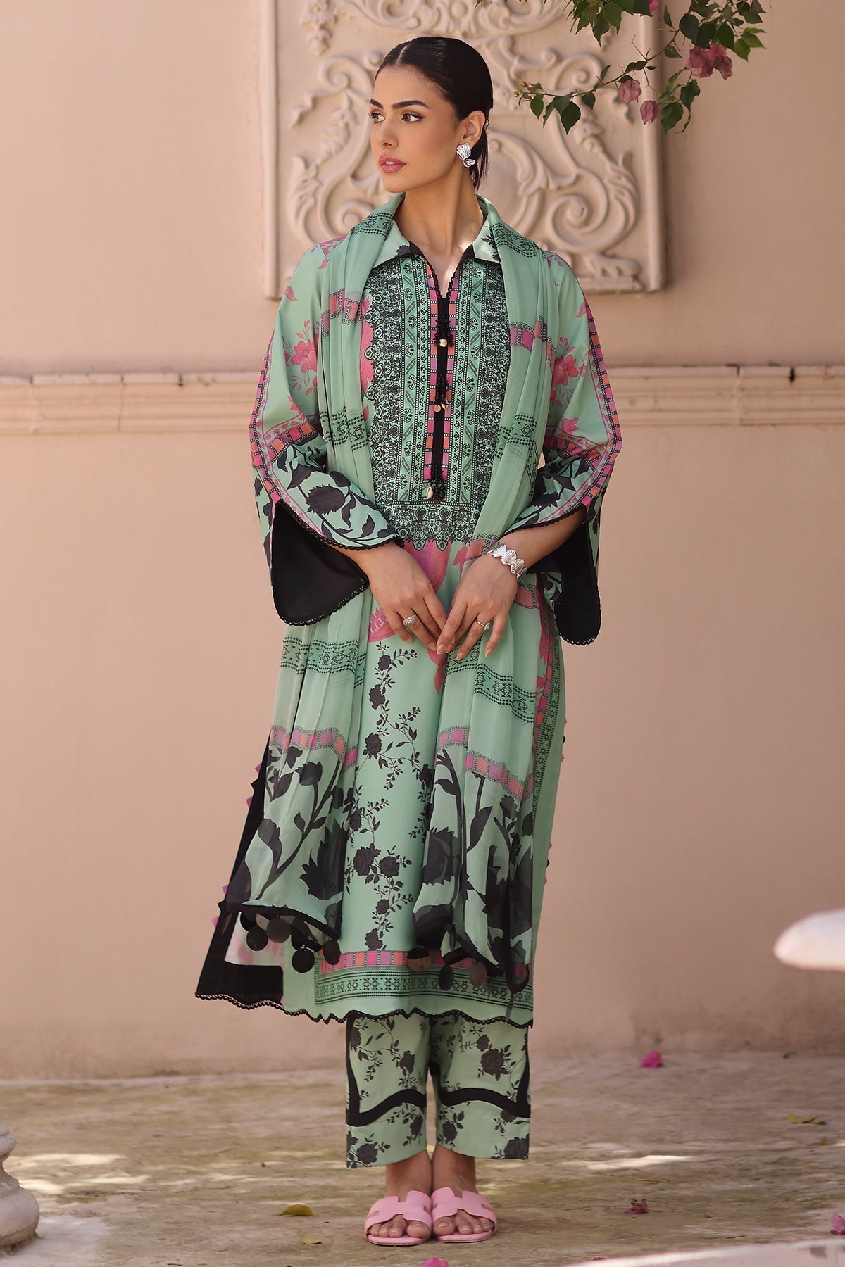 Charizma | C Print Lawn | CP6-19 by Charizma - Designer Dress  - Type : Ladies Clothes - Available at Libayah - 100% Original 