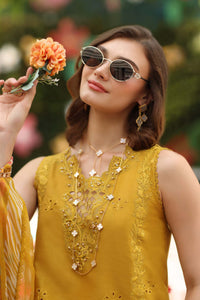 Noor by Saadia Asad | Eid Luxe Chikankari 26 | D10 - Amber Yellow by Noor by Saadia Asad - Designer Dress  - Type : Ladies Clothes - Available at Libayah - 100% Original 