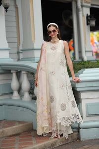 Noor by Saadia Asad | Eid Luxe Chikankari 26 | D2 - Pearl Ivory by Noor by Saadia Asad - Designer Dress  - Type : Ladies Clothes - Available at Libayah - 100% Original 