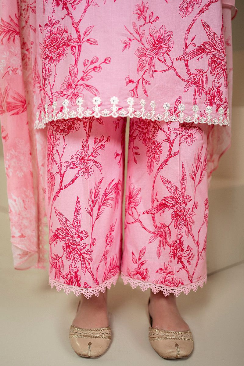 Cross Stitch | Daily Lawn 24 | SHADED PINK-3 PIECE LAWN SUIT