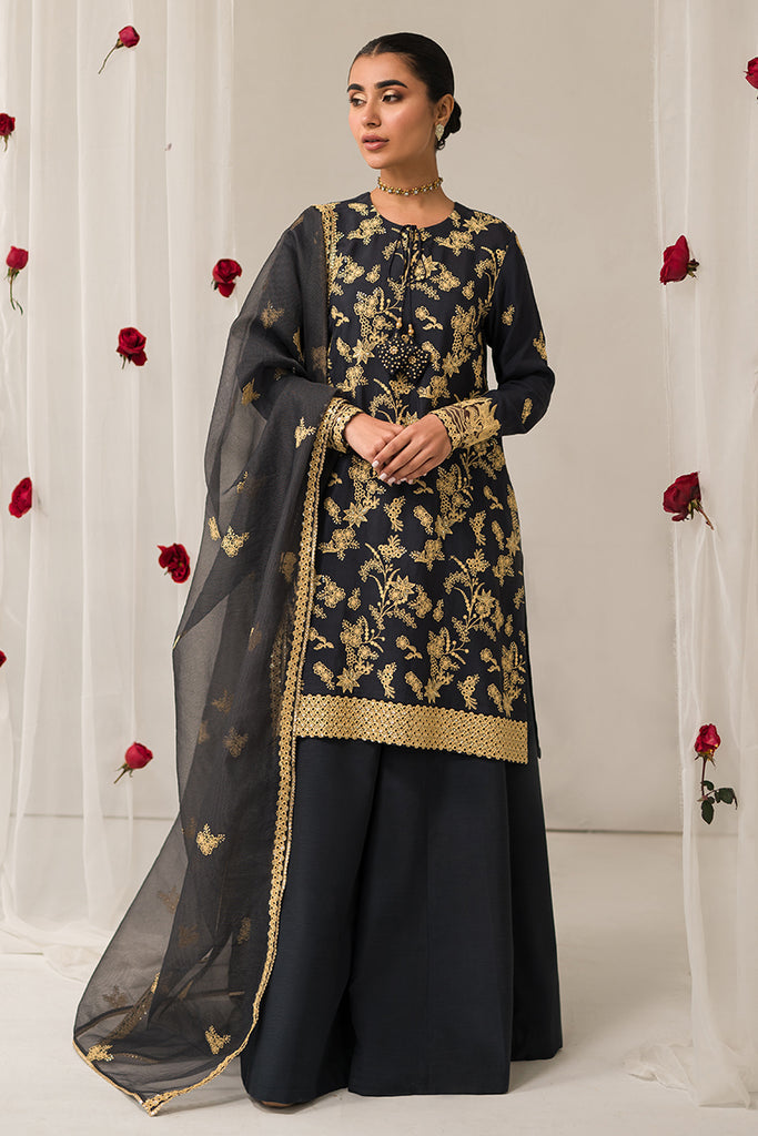 Cross Stitch | Luxe Atelier 24 | CHARCOAL TINT by Cross Stitch - Designer Dress - Type: Ladies Clothes - Available at Libayah - 100% Original