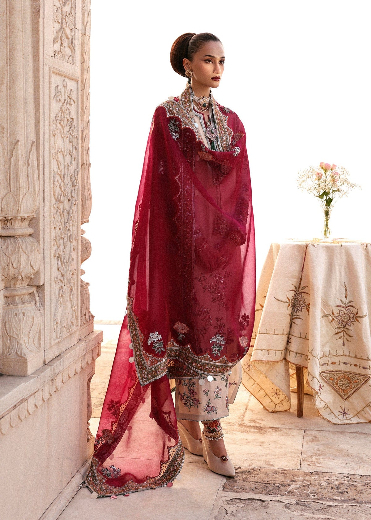 Hussain Rehar | Luxury Pret AW 25 | Florielle by Hussain Rehar - Designer Dress  - Type : Ladies Clothes - Available at Libayah - 100% Original 