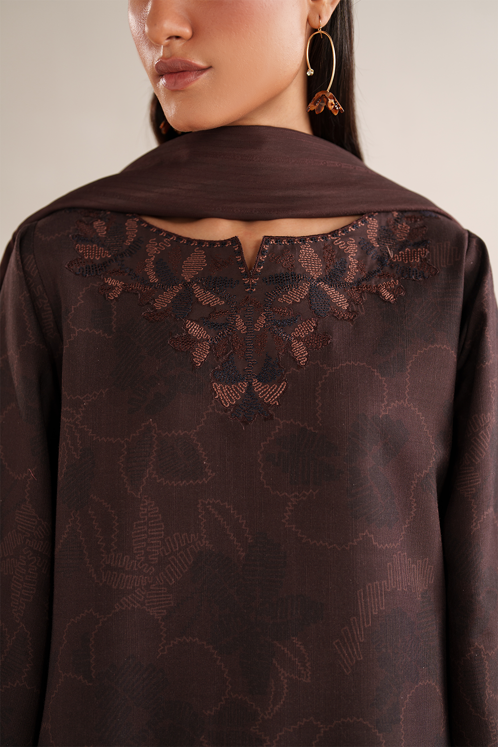 Iznik | Winter Chapter 25 | UE-574 Printed Khaddar by Iznik - Designer Dress - Type : Ladies Clothes - Available at Libayah - 100% Original 