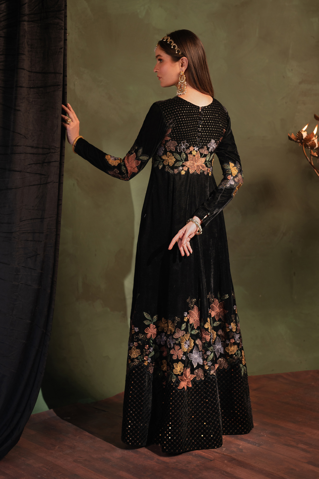 Iznik | Velvet 25 | IV-52 Embroidered Velvet by Iznik - Designer Dress - Type : Ladies Clothes - Available at Libayah - 100% Original 