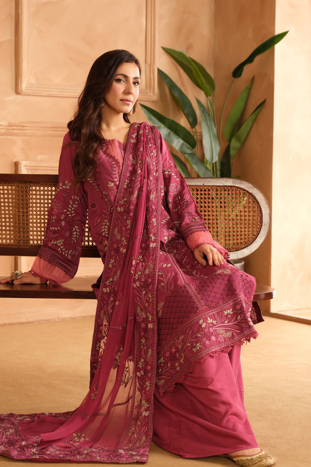 Johra | Shah Jahan Embroidered Viscose | JH-267-SJ by Johra - Designer Dress - Type: Luxury - Available at Libayah - 100% Original