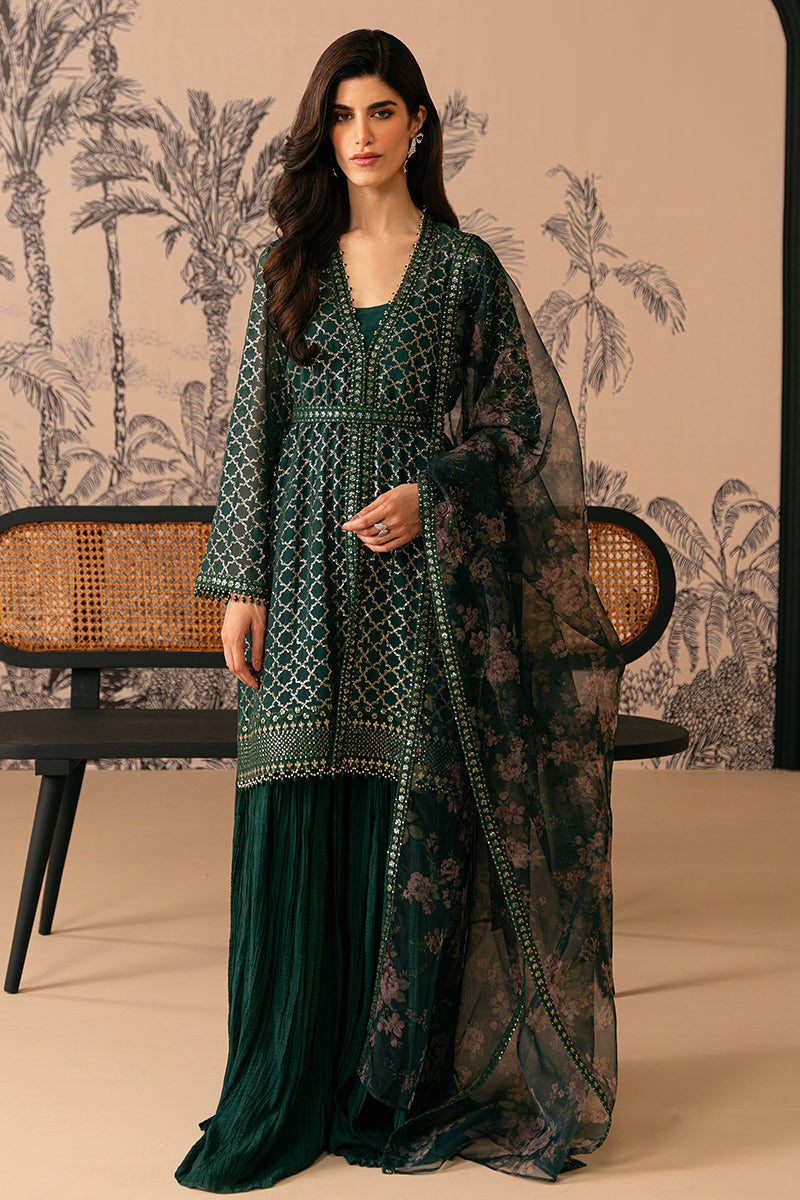 Cross Stitch | Luxe Atelier 24 | VIRIDIAN HAVEN by Cross Stitch - Designer Dress - Type: Ladies Clothes - Available at Libayah - 100% Original