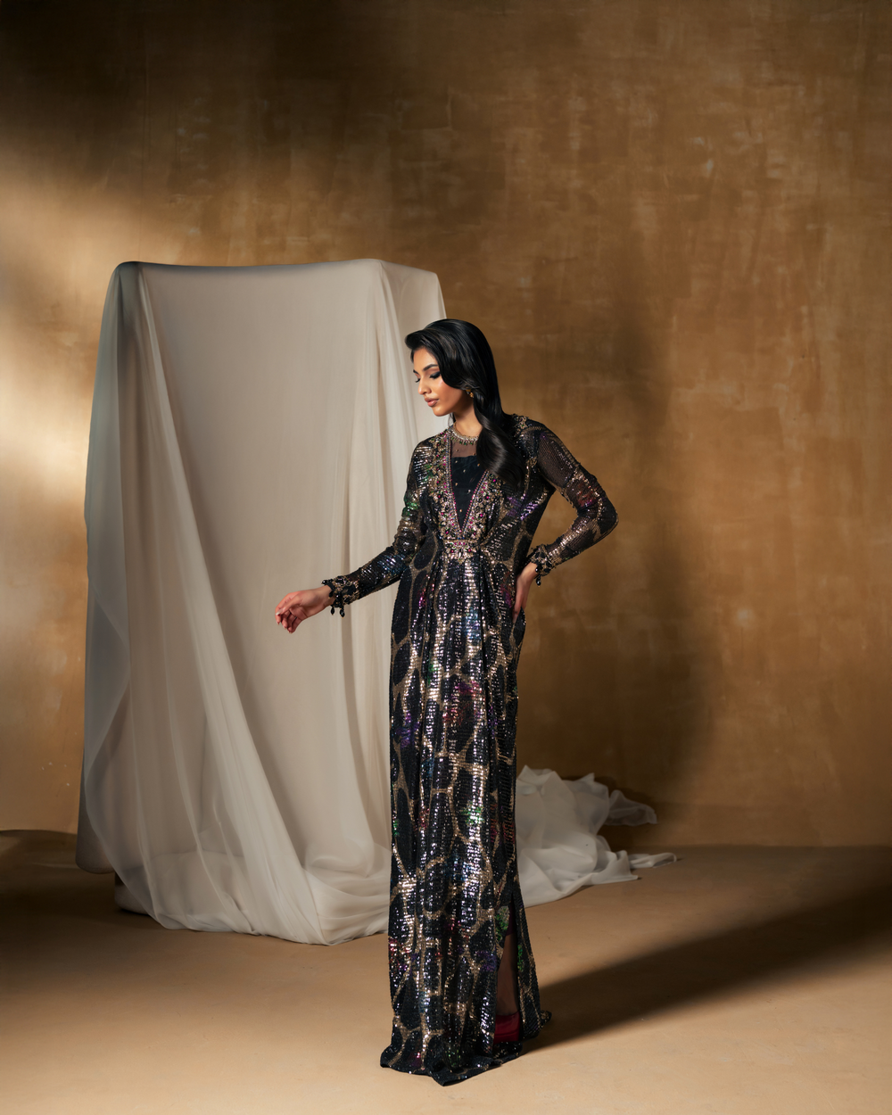 Vasal | Zyra Luxe Pret 26 | Midnight dazzle by Vasal - Designer Dress  - Type : Ladies Clothes - Available at Libayah - 100% Original 
