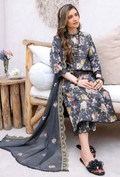 Humdum | Gardenia Lawn 24 | PLG 3 - D03 by HumDum - Designer Dress - Type: Ladies Clothes - Available at Libayah - 100% Original