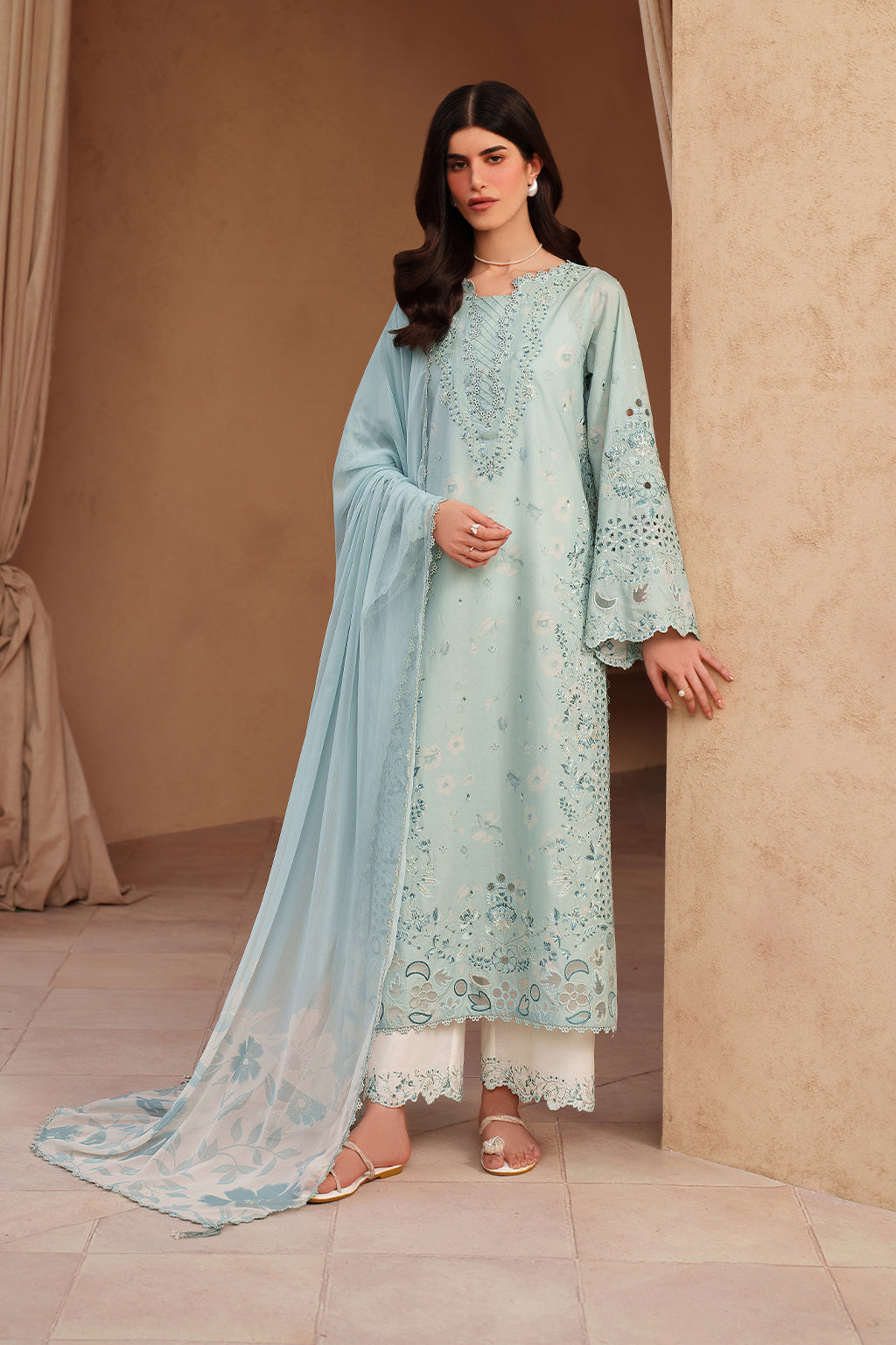 Iznik | Eid lawn | EL-05 Embroidered Lawn by Iznik - Designer Dress  - Type : Ladies Clothes - Available at Libayah - 100% Original 