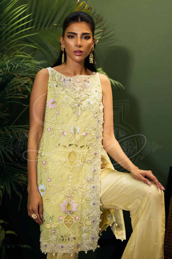 Afrozeh | Basic Pret 26 RTW | NACRE by Afrozeh - Designer Dress  - Type : Ladies Clothes - Available at Libayah - 100% Original 