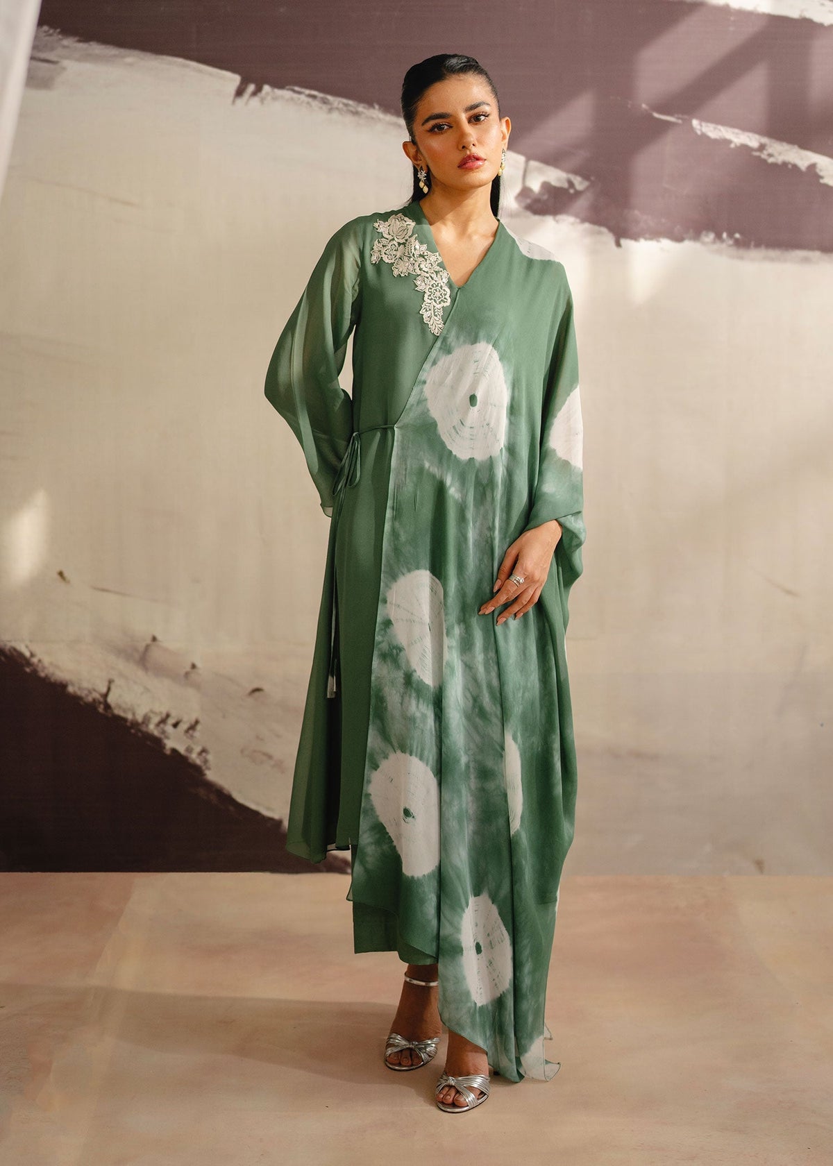 Mahgul | Eye of Cemal | Olive Sun by Mahgul - Designer Dress - Type: Ladies Clothes - Available at Libayah - 100% Original