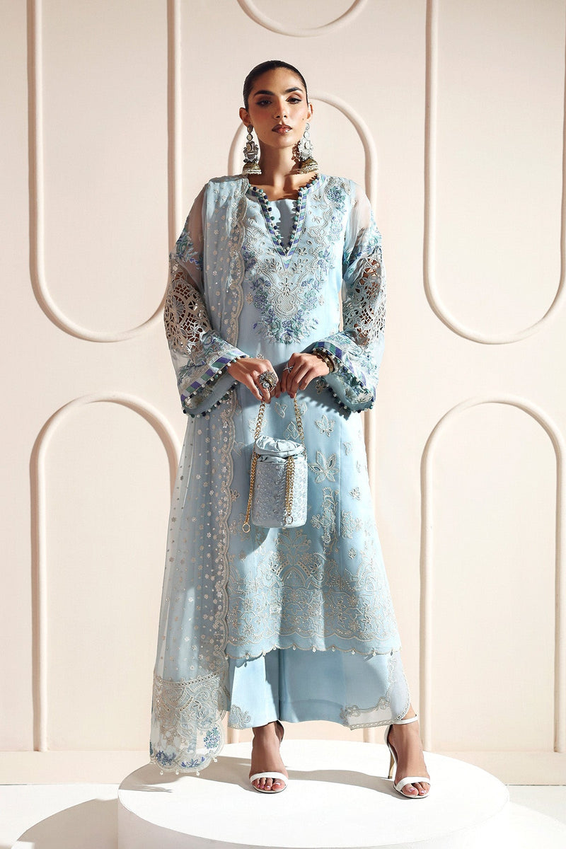 DHANAK – authentic Pakistani formal dress from the Alizeh Aymal Luxury Bamber Chiffon collection for women in the UK.