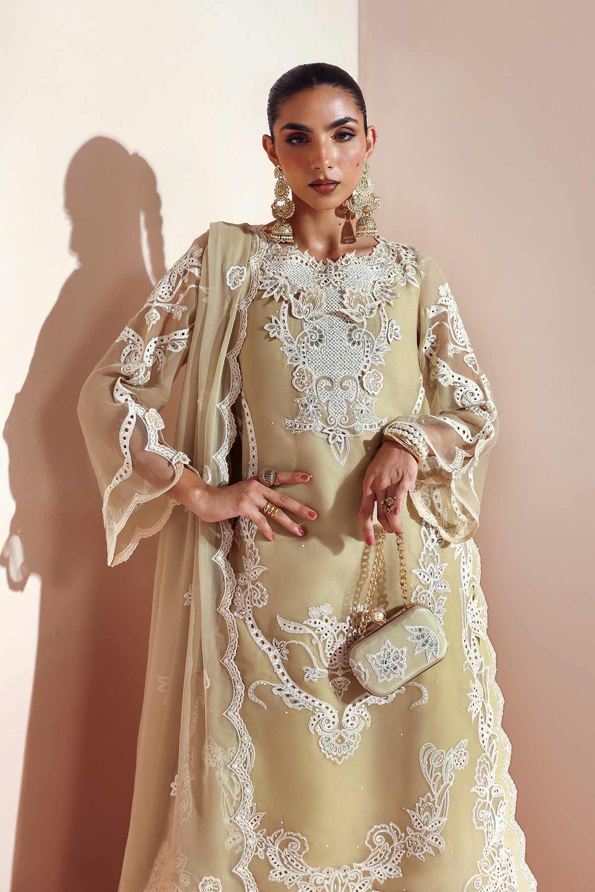 ALIHA – authentic Pakistani formal dress from the Alizeh Aymal Luxury Bamber Chiffon collection for women in the UK.
