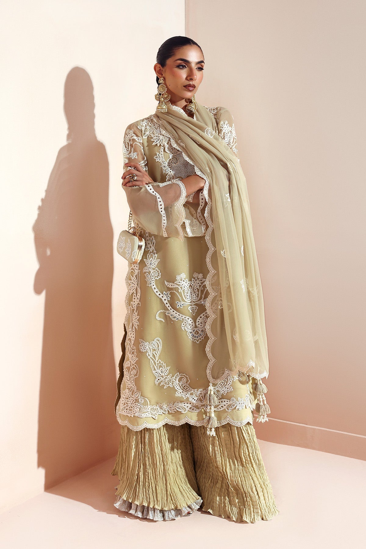 ALIHA – authentic Pakistani formal dress from the Alizeh Aymal Luxury Bamber Chiffon collection for women in the UK.
