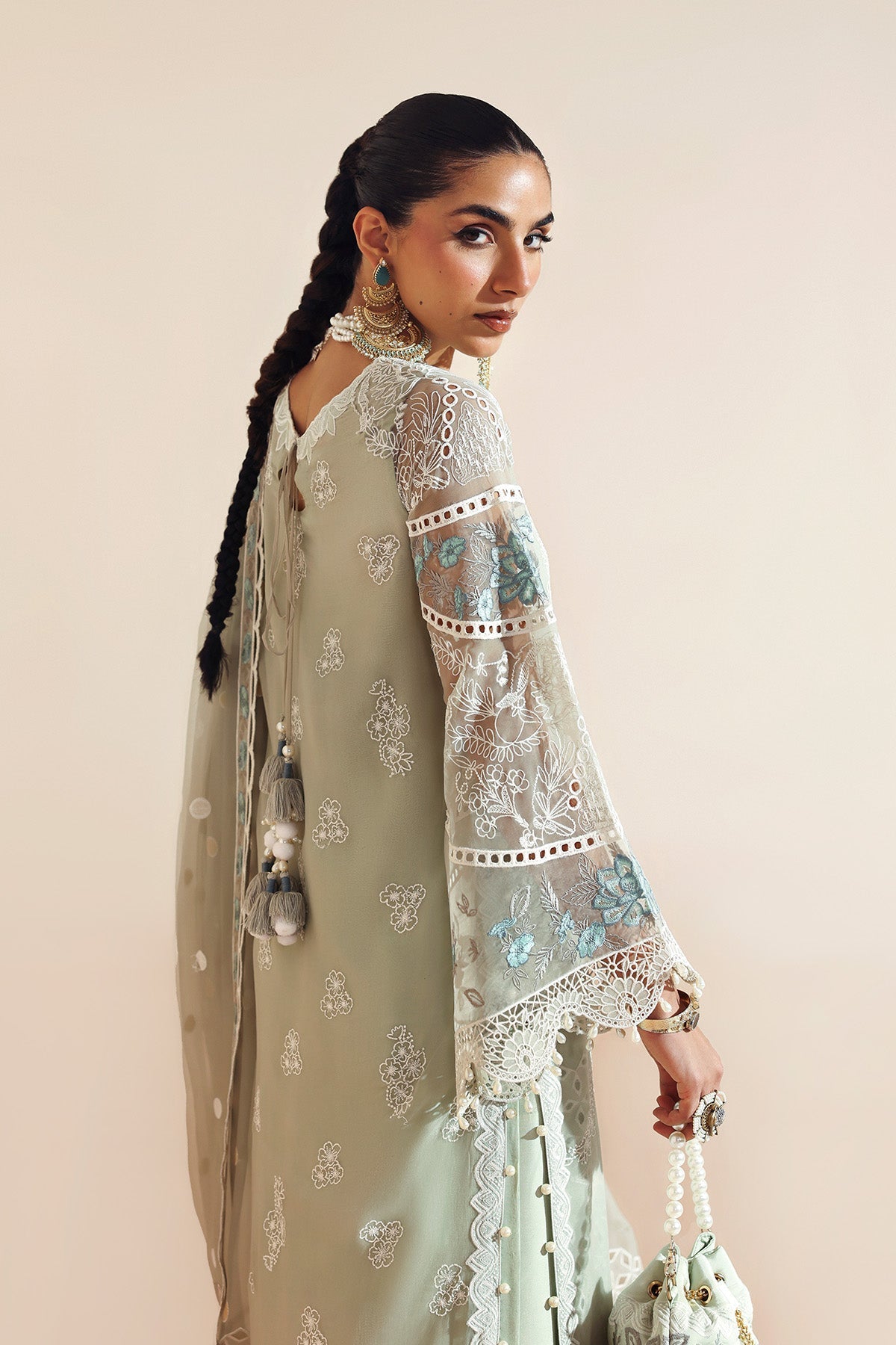 SAIYAARA – authentic Pakistani formal dress from the Alizeh Aymal Luxury Bamber Chiffon collection for women in the UK.