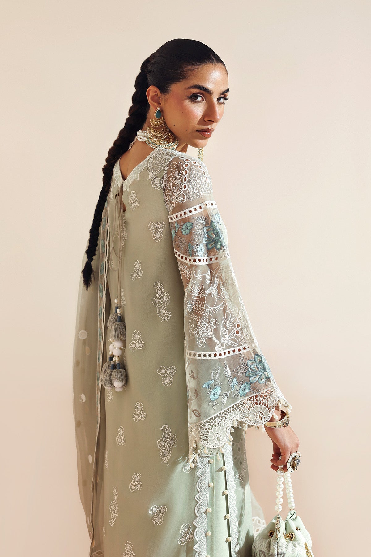 SAIYAARA – authentic Pakistani formal dress from the Alizeh Aymal Luxury Bamber Chiffon collection for women in the UK.