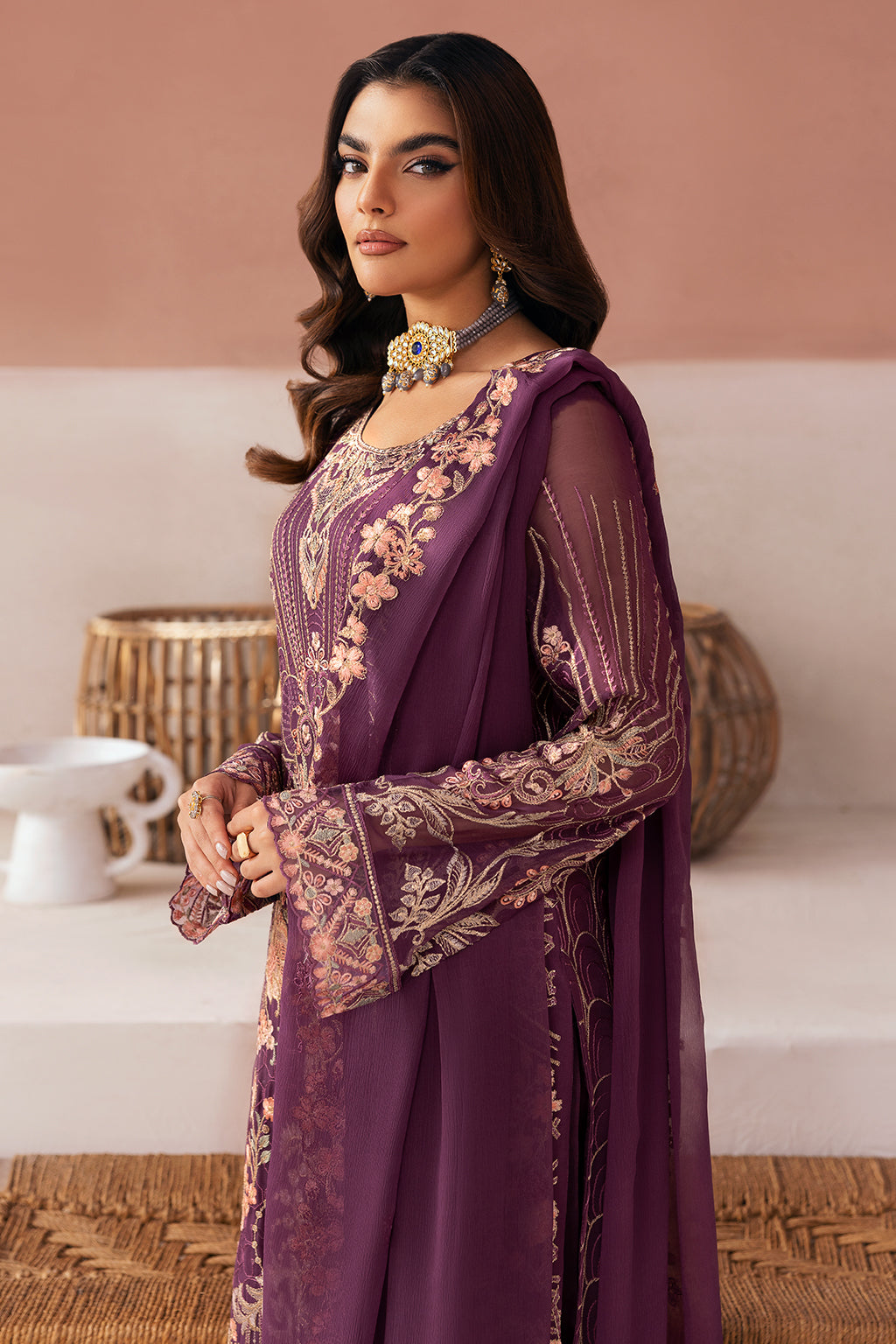Ramsha | Arzoo Chiffon | U-112 by Ramsha - Designer Dress - Type: Ladies Clothes - Available at Libayah - 100% Original