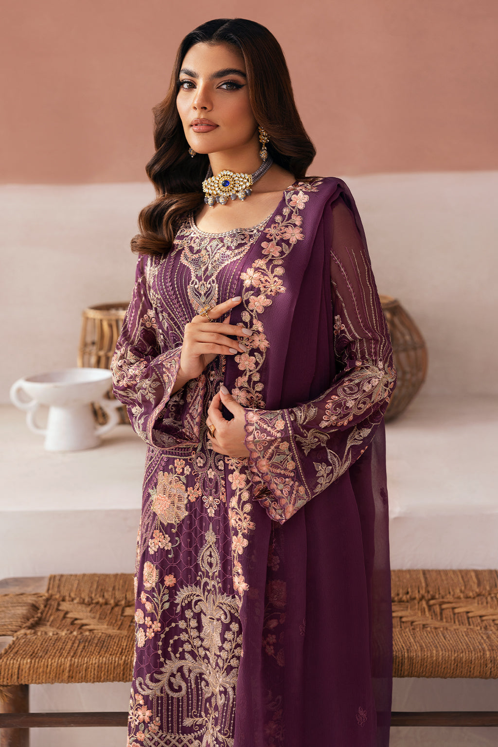 Ramsha | Arzoo Chiffon | U-112 by Ramsha - Designer Dress - Type: Ladies Clothes - Available at Libayah - 100% Original