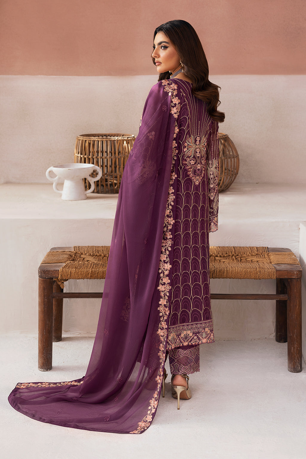 Ramsha | Arzoo Chiffon | U-112 by Ramsha - Designer Dress - Type: Ladies Clothes - Available at Libayah - 100% Original