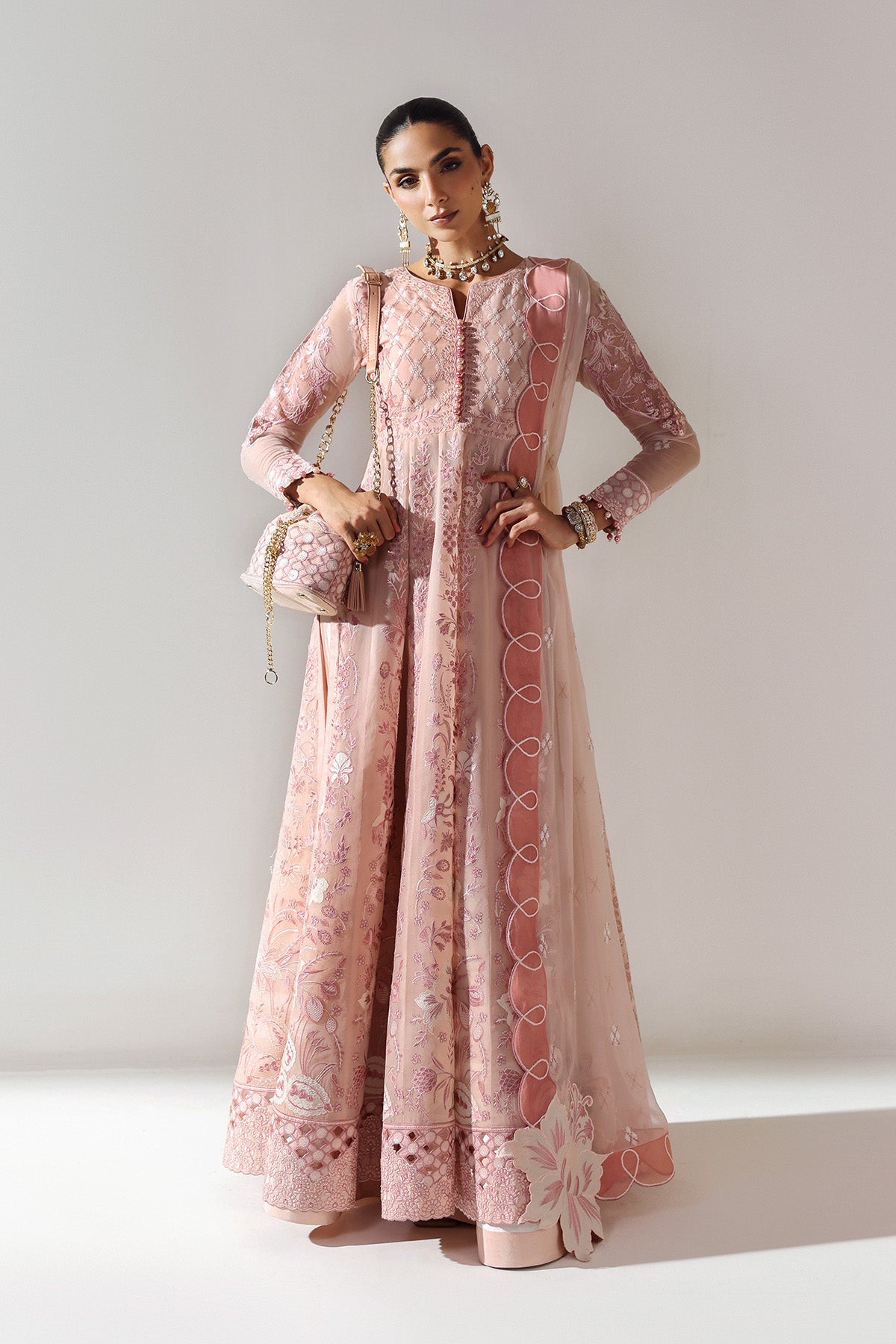 ILMAN – authentic Pakistani formal dress from the Alizeh Aymal Luxury Bamber Chiffon collection for women in the UK.