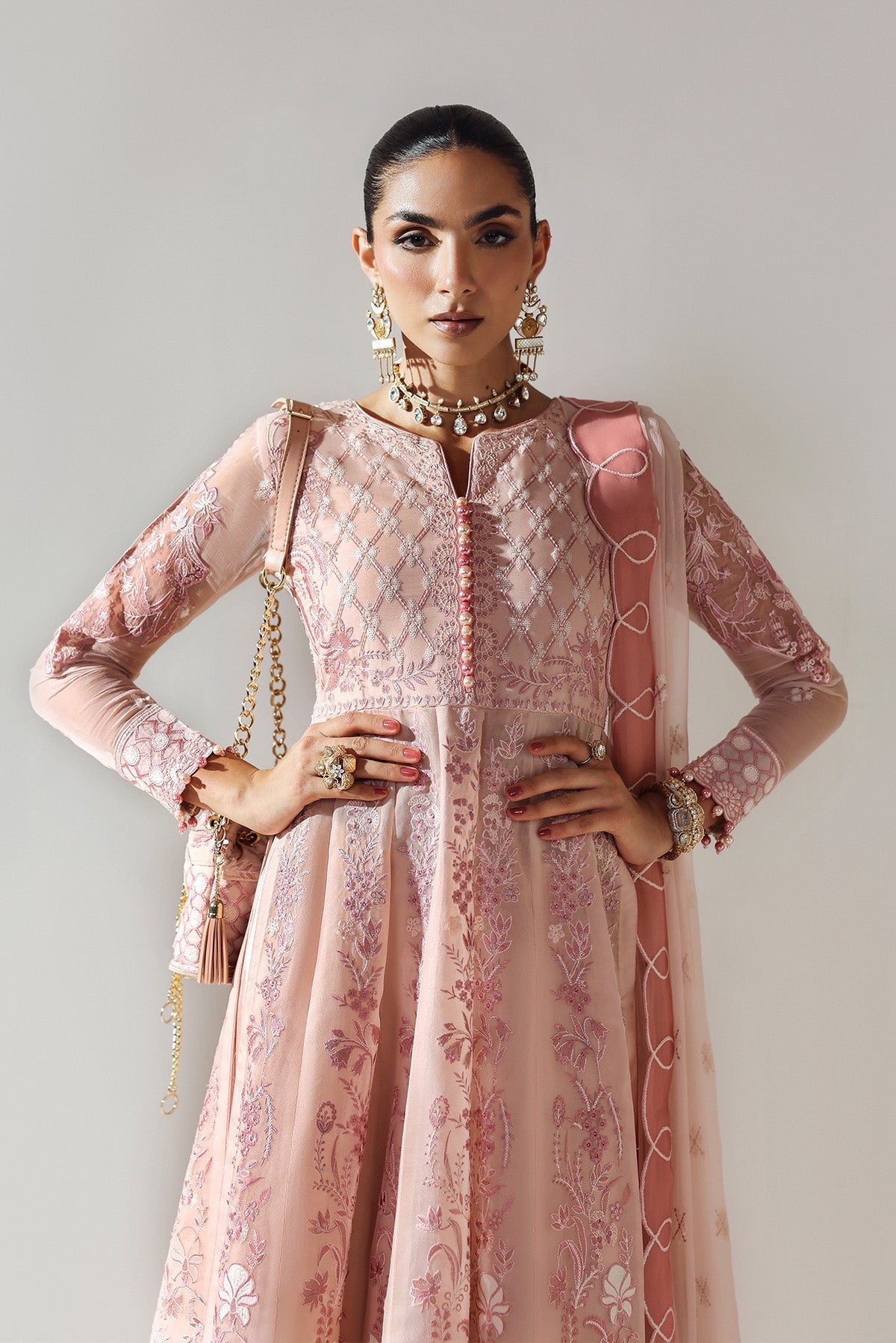 ILMAN – authentic Pakistani formal dress from the Alizeh Aymal Luxury Bamber Chiffon collection for women in the UK.