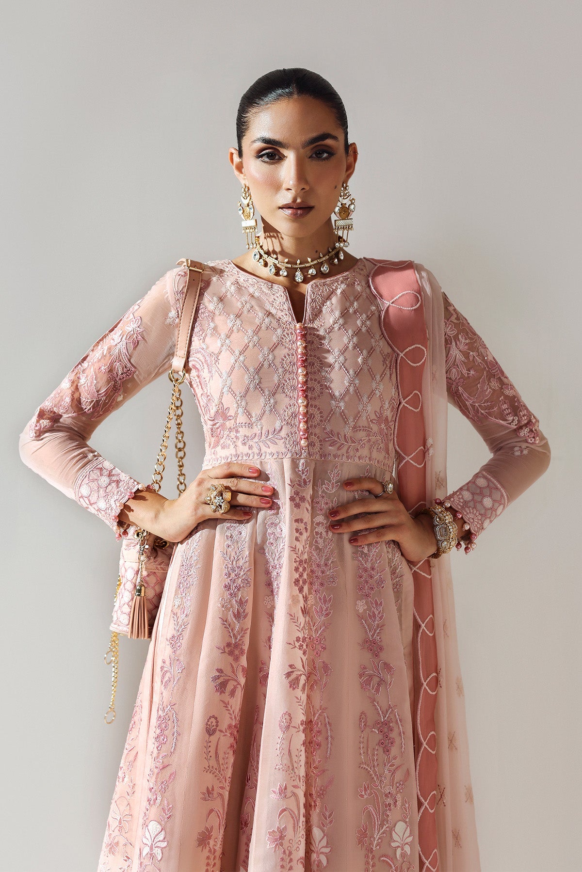 ILMAN – authentic Pakistani formal dress from the Alizeh Aymal Luxury Bamber Chiffon collection for women in the UK.