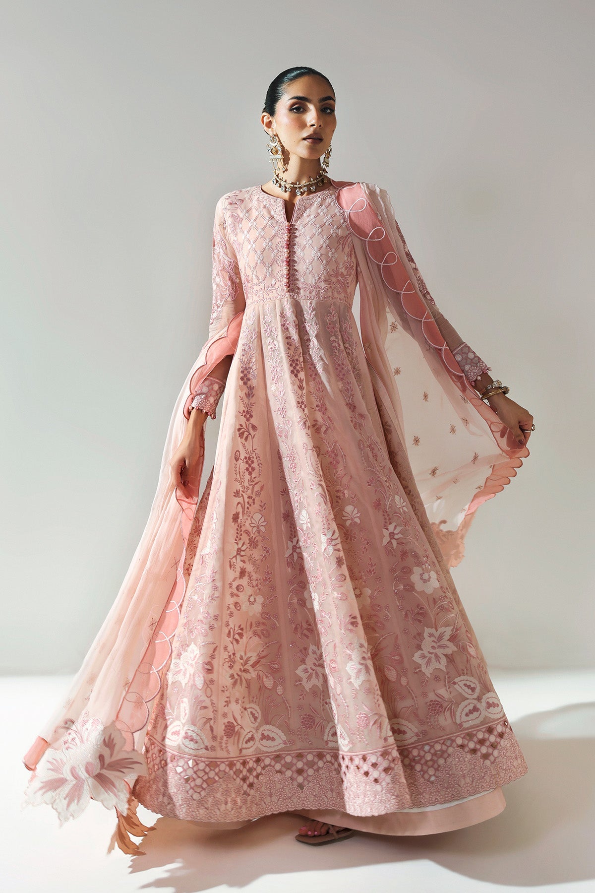 ILMAN – authentic Pakistani formal dress from the Alizeh Aymal Luxury Bamber Chiffon collection for women in the UK.