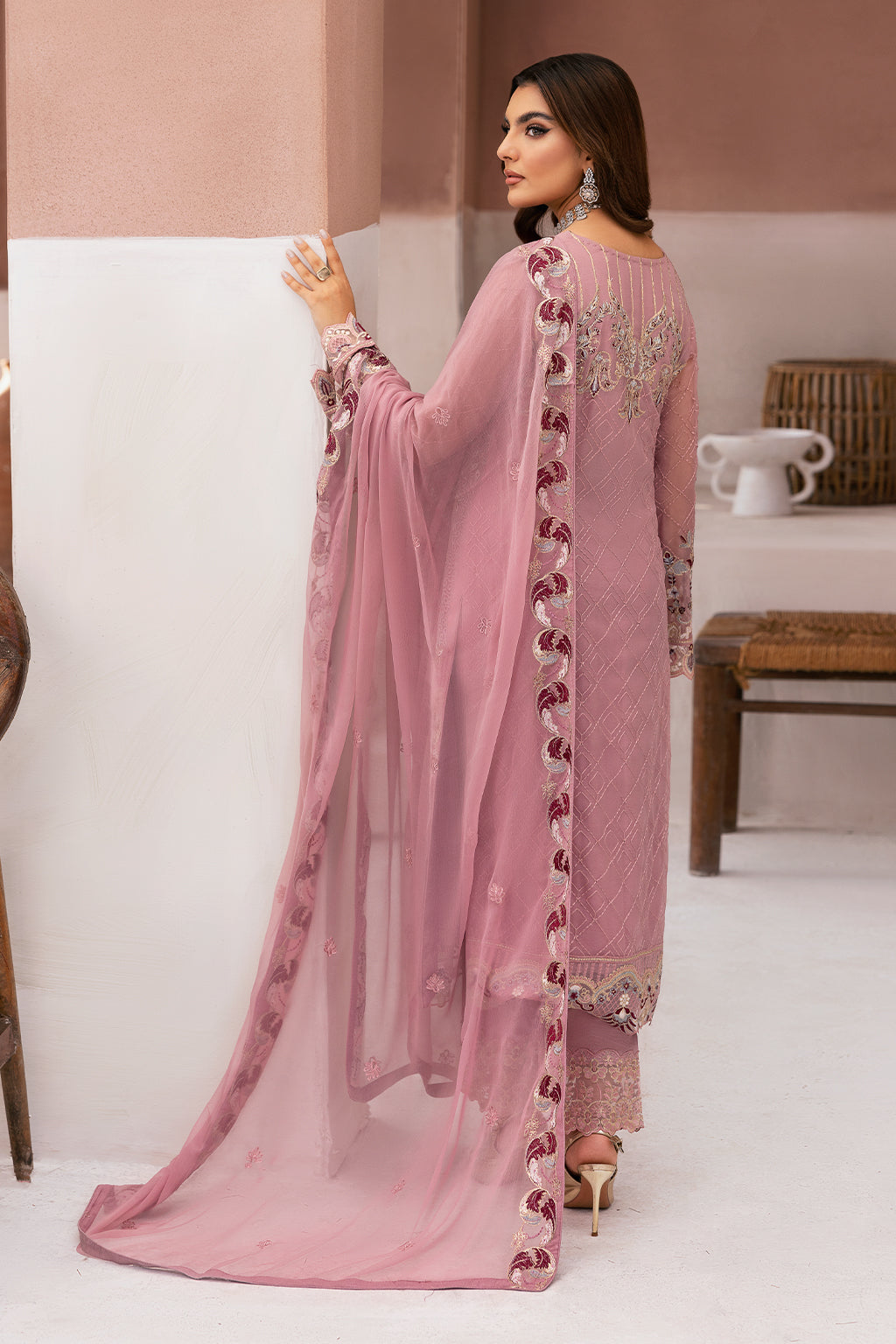Ramsha | Arzoo Chiffon | U-109 by Ramsha - Designer Dress - Type: Ladies Clothes - Available at Libayah - 100% Original