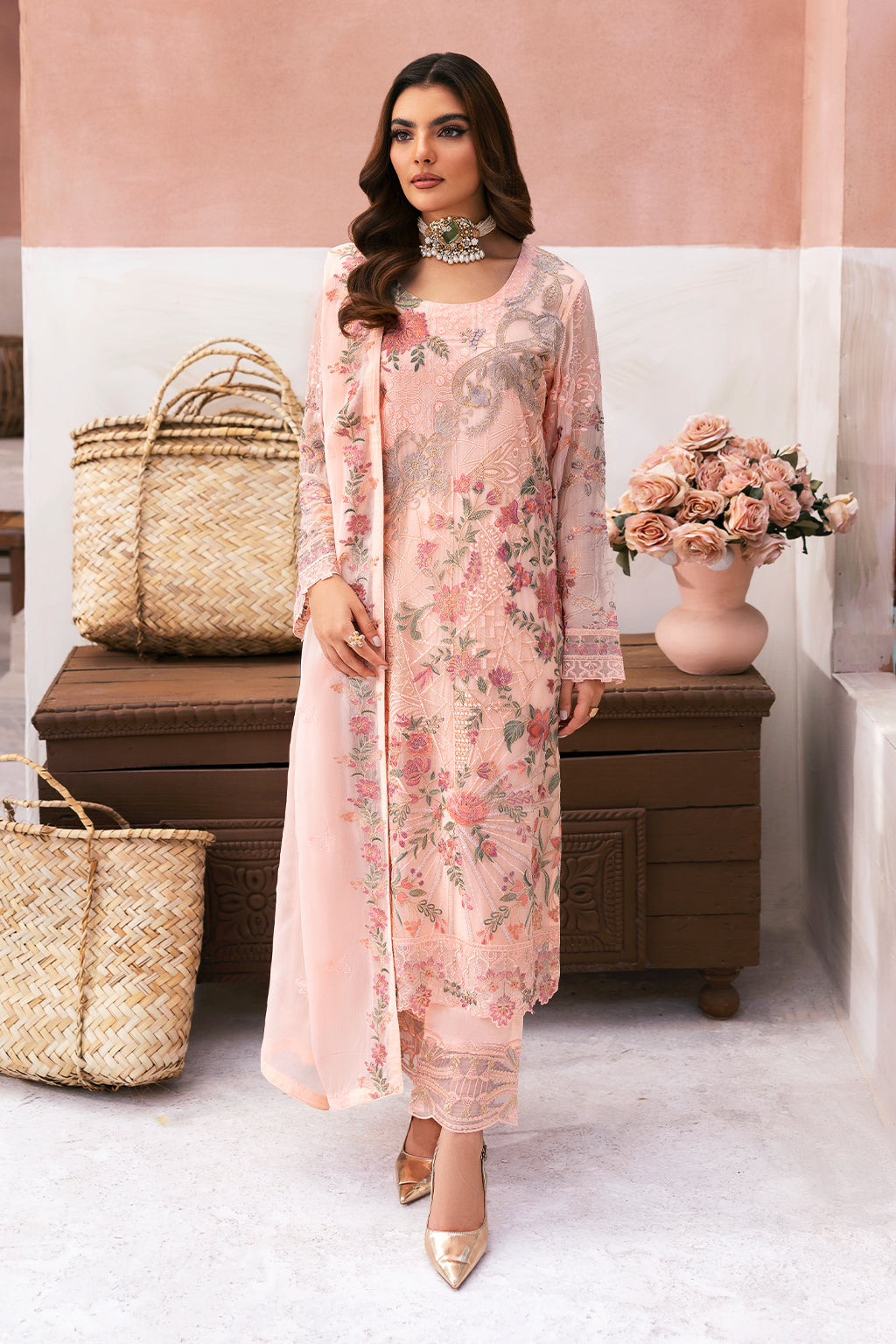 Ramsha | Arzoo Chiffon | U-101 by Ramsha - Designer Dress - Type: Ladies Clothes - Available at Libayah - 100% Original