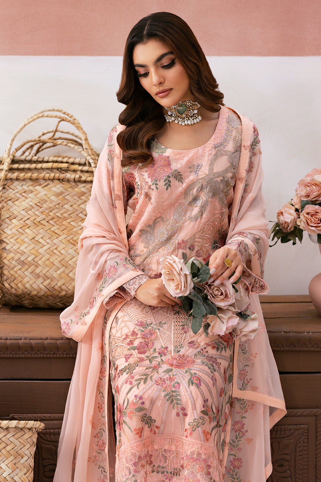 Ramsha | Arzoo Chiffon | U-101 by Ramsha - Designer Dress - Type: Ladies Clothes - Available at Libayah - 100% Original