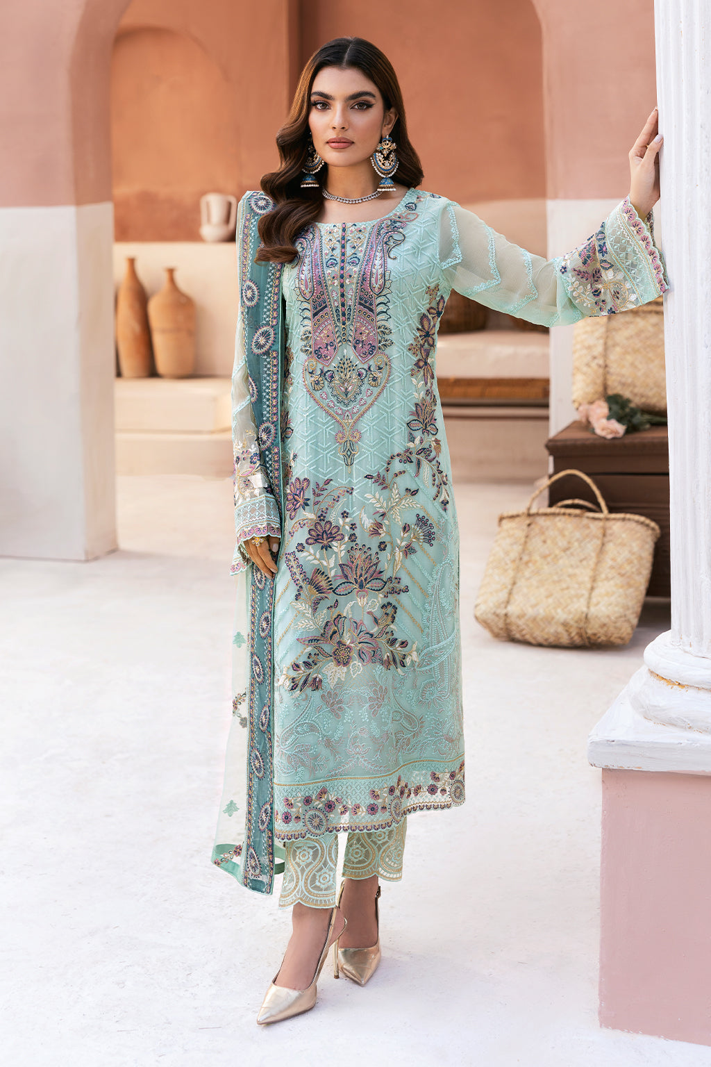 Ramsha | Arzoo Chiffon | U-108 by Ramsha - Designer Dress - Type: Ladies Clothes - Available at Libayah - 100% Original