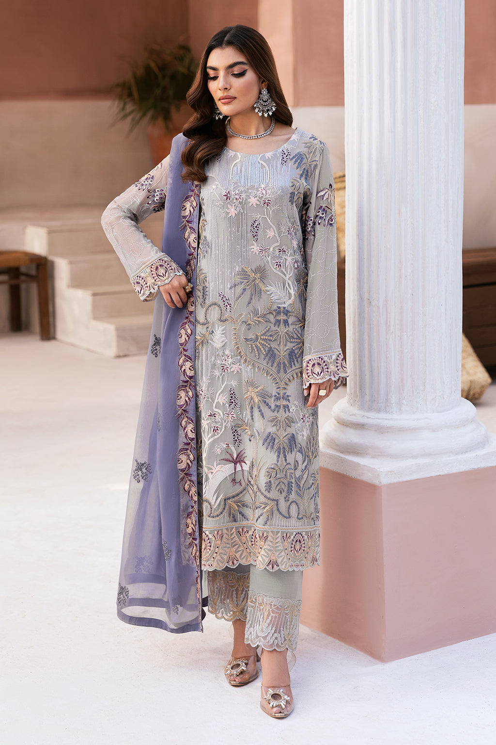 Ramsha | Arzoo Chiffon | U-102 by Ramsha - Designer Dress - Type: Ladies Clothes - Available at Libayah - 100% Original
