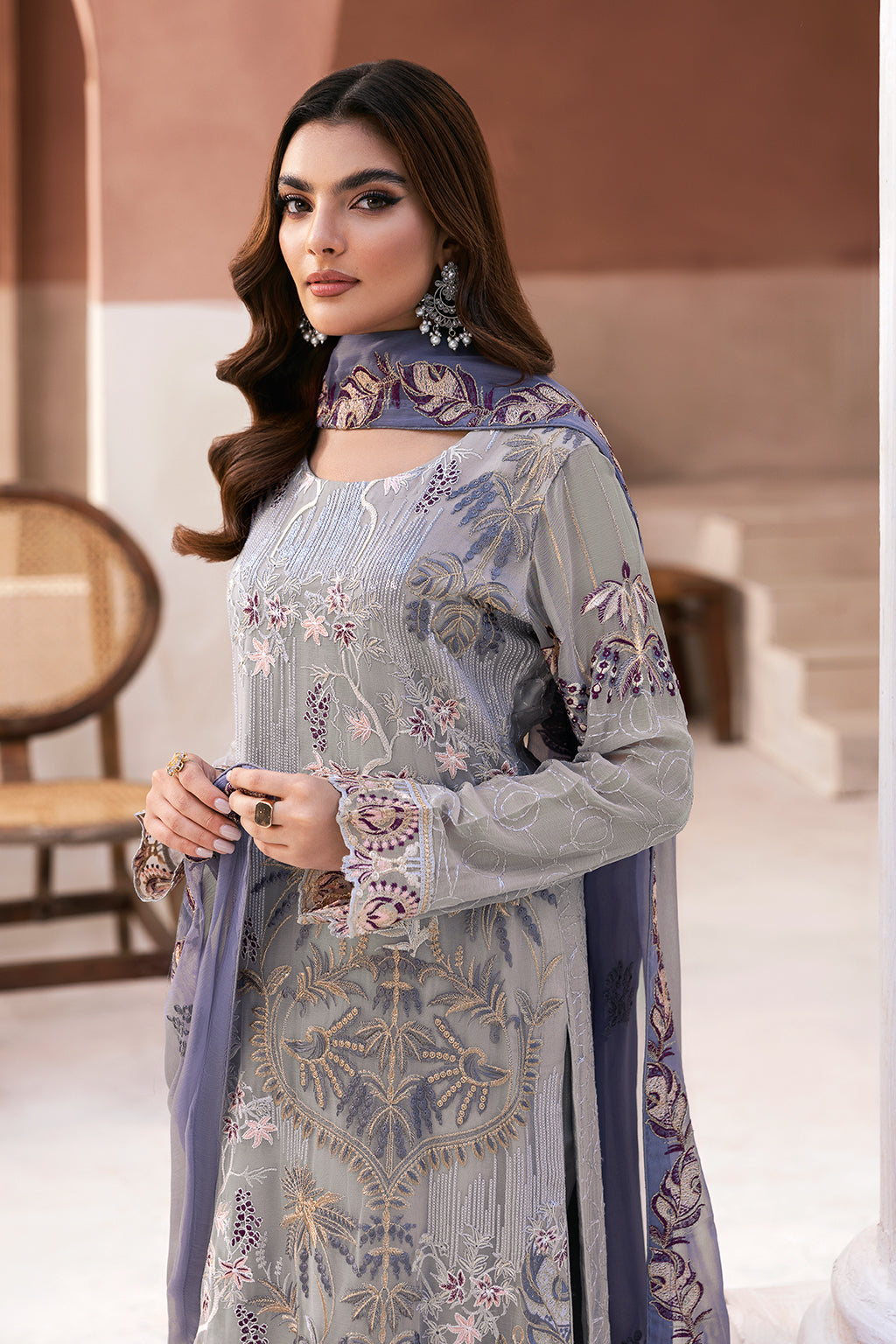 Ramsha | Arzoo Chiffon | U-102 by Ramsha - Designer Dress - Type: Ladies Clothes - Available at Libayah - 100% Original