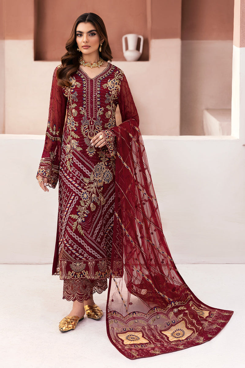 Ramsha | Arzoo Chiffon | U-106 by Ramsha - Designer Dress - Type: Ladies Clothes - Available at Libayah - 100% Original