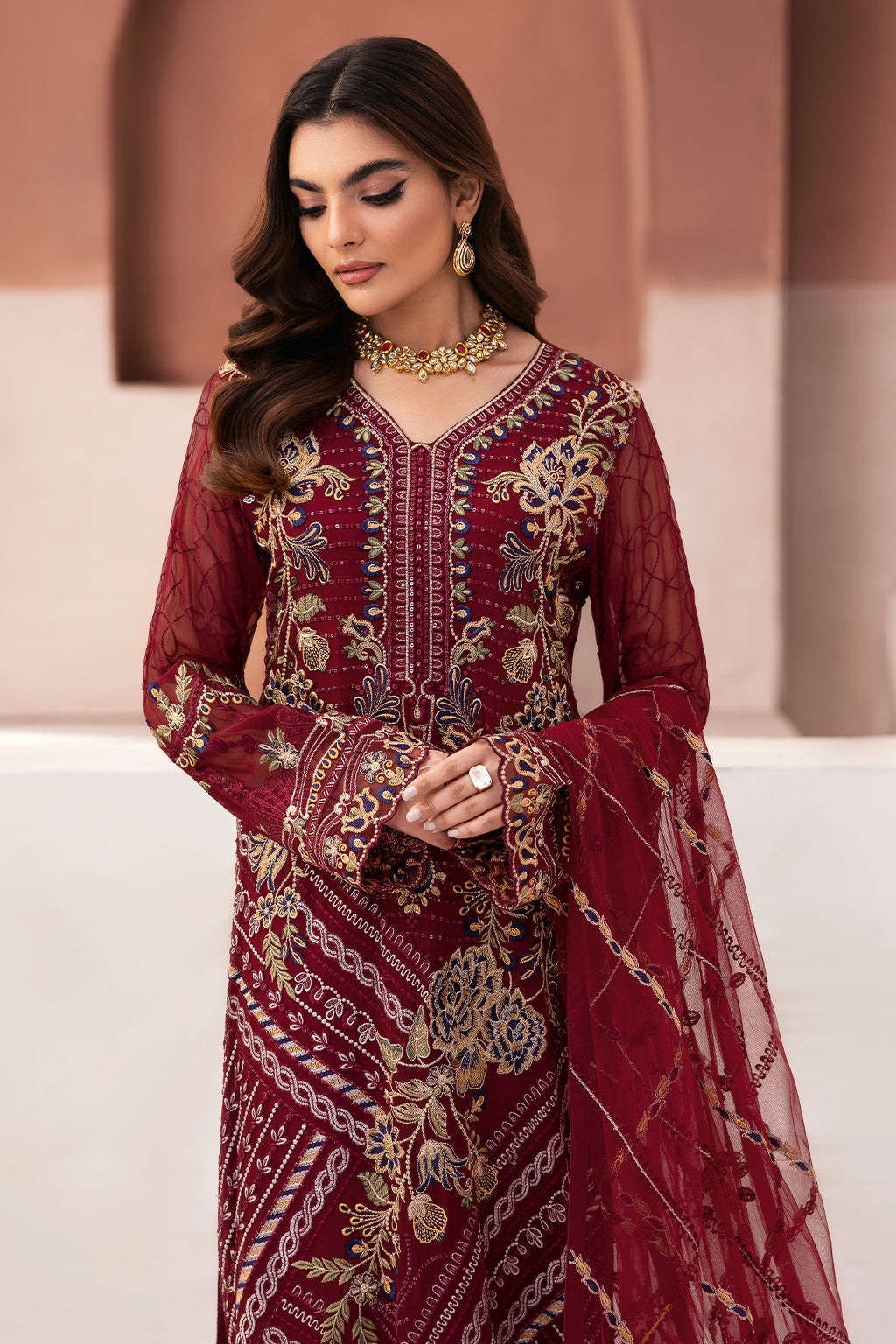 Ramsha | Arzoo Chiffon | U-106 by Ramsha - Designer Dress - Type: Ladies Clothes - Available at Libayah - 100% Original