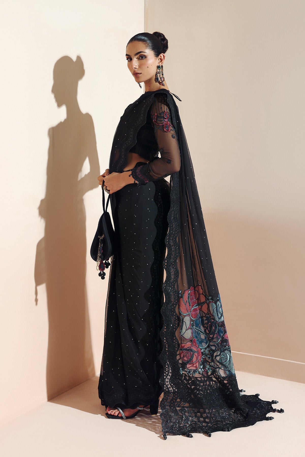 MEERAB – authentic Pakistani formal dress from the Alizeh Aymal Luxury Bamber Chiffon collection for women in the UK.