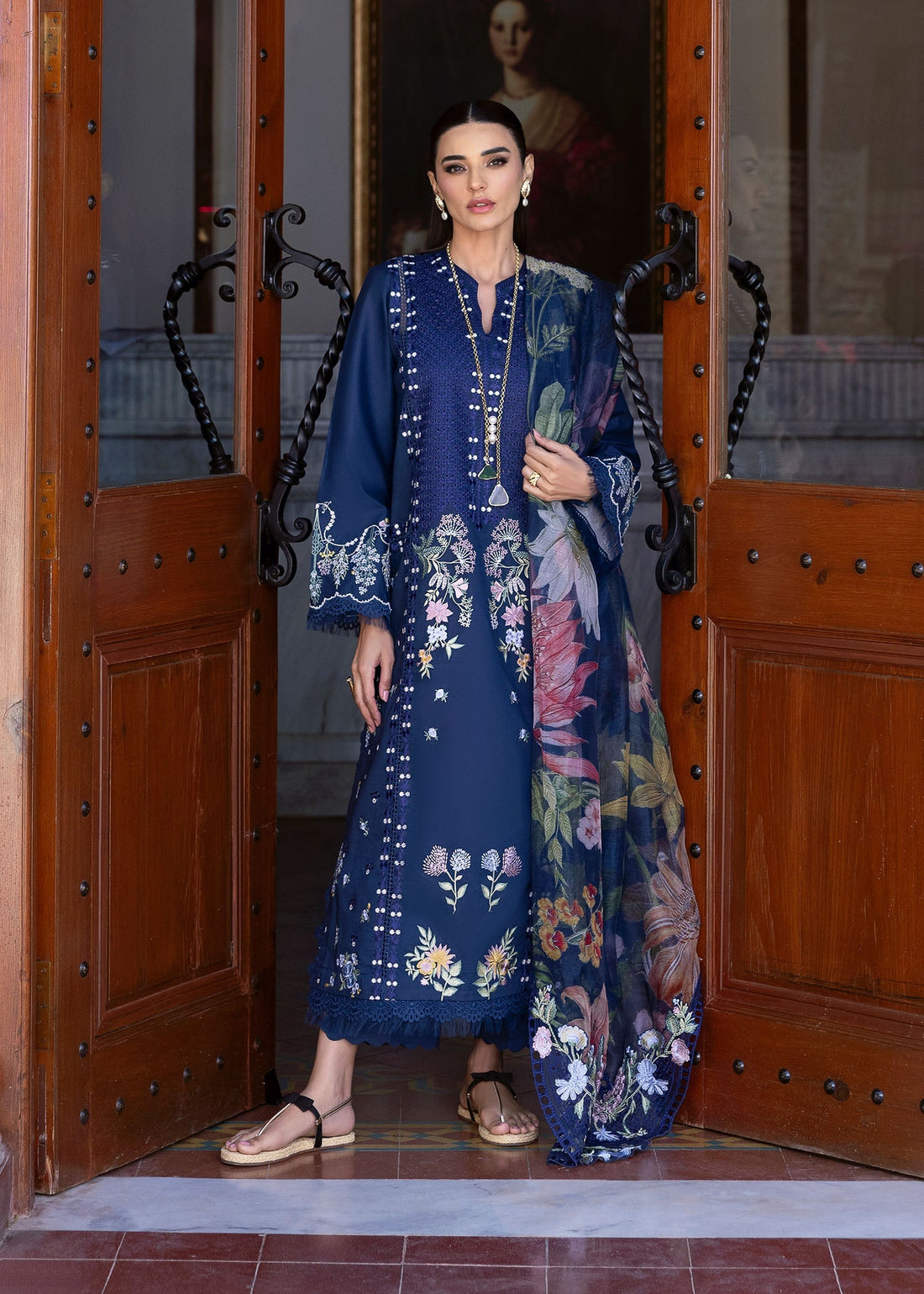 Saira Shakira | Bloom Lawn 25 | HANGING GARDENS 2-B by Saira Shakira - Designer Dress - Type: Ladies Clothes - Available at Libayah - 100% Original
