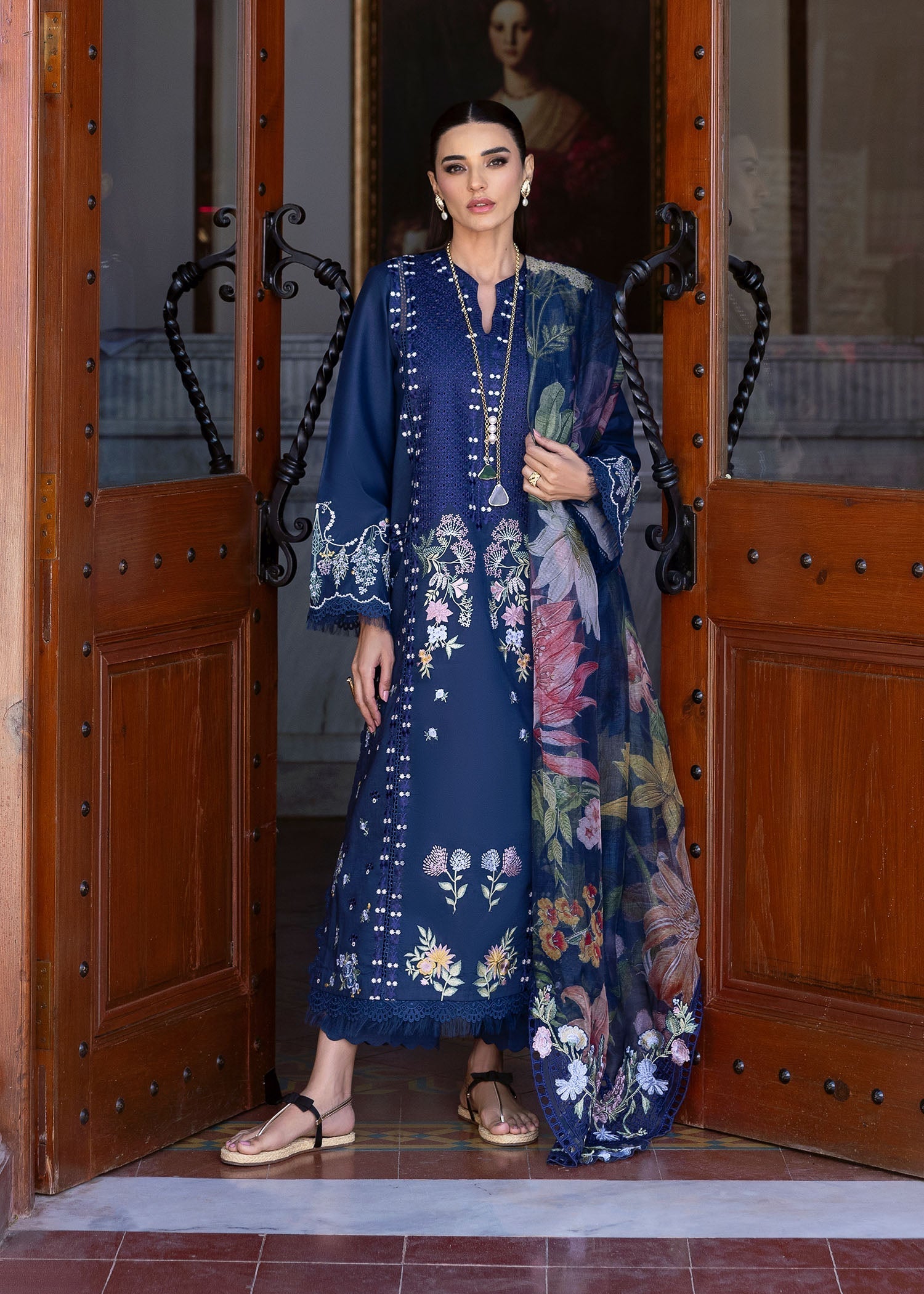 Saira Shakira | Bloom Lawn 25 | HANGING GARDENS 2-B by Saira Shakira - Designer Dress - Type: Ladies Clothes - Available at Libayah - 100% Original