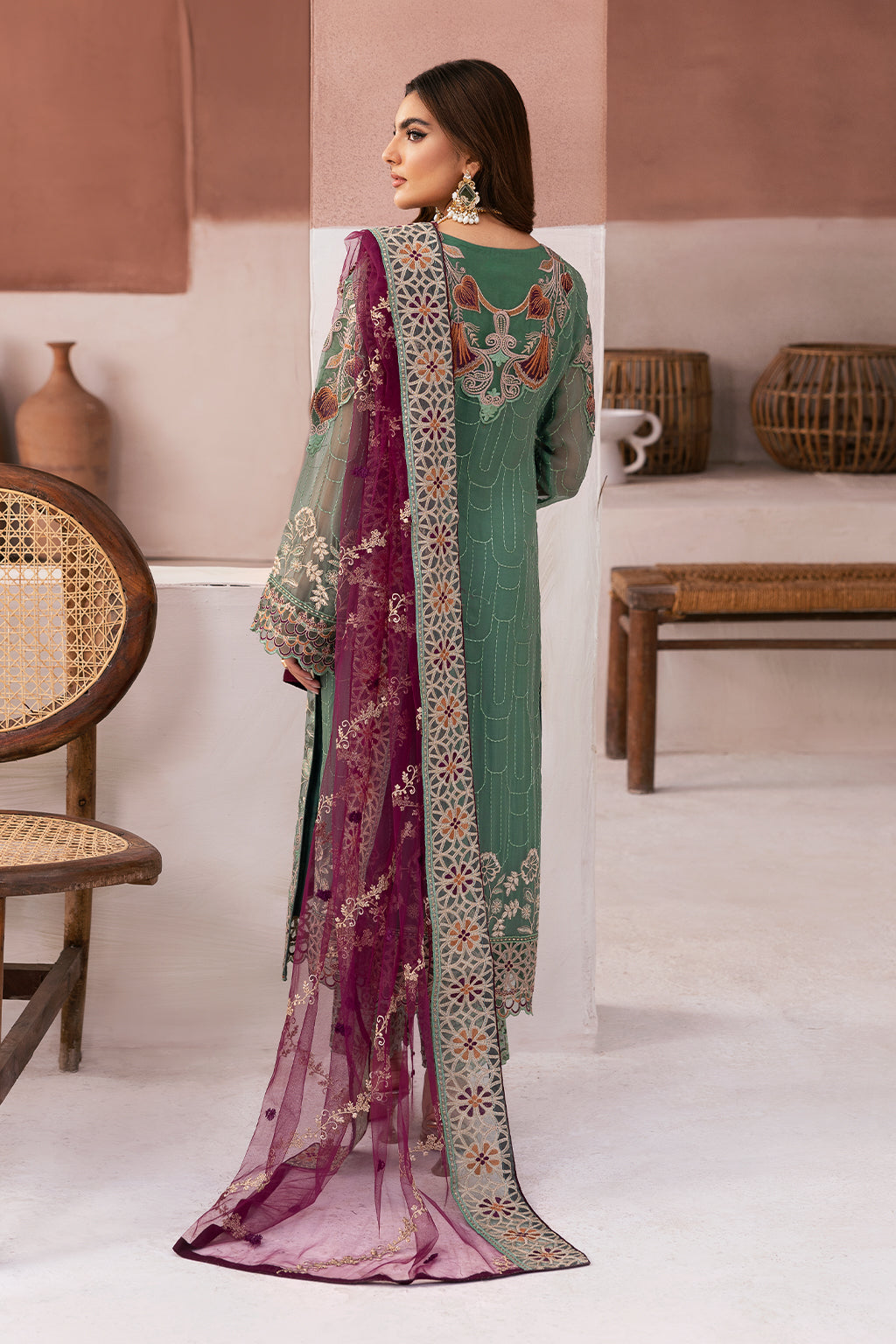 Ramsha | Arzoo Chiffon | U-103 by Ramsha - Designer Dress - Type: Ladies Clothes - Available at Libayah - 100% Original