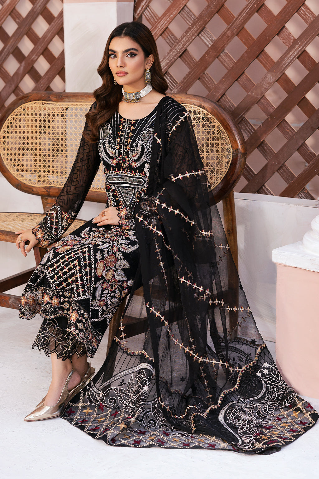 Ramsha | Arzoo Chiffon | U-107 by Ramsha - Designer Dress - Type: Ladies Clothes - Available at Libayah - 100% Original