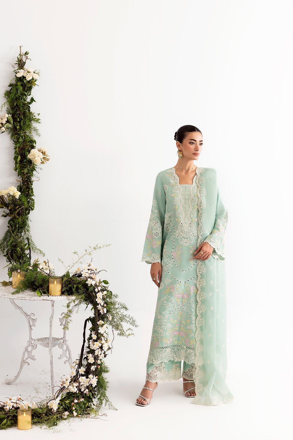 Enzo | Tu Es Aime | Menthe by Enzo - Designer Dress  - Type : Ladies Clothes - Available at Libayah - 100% Original 