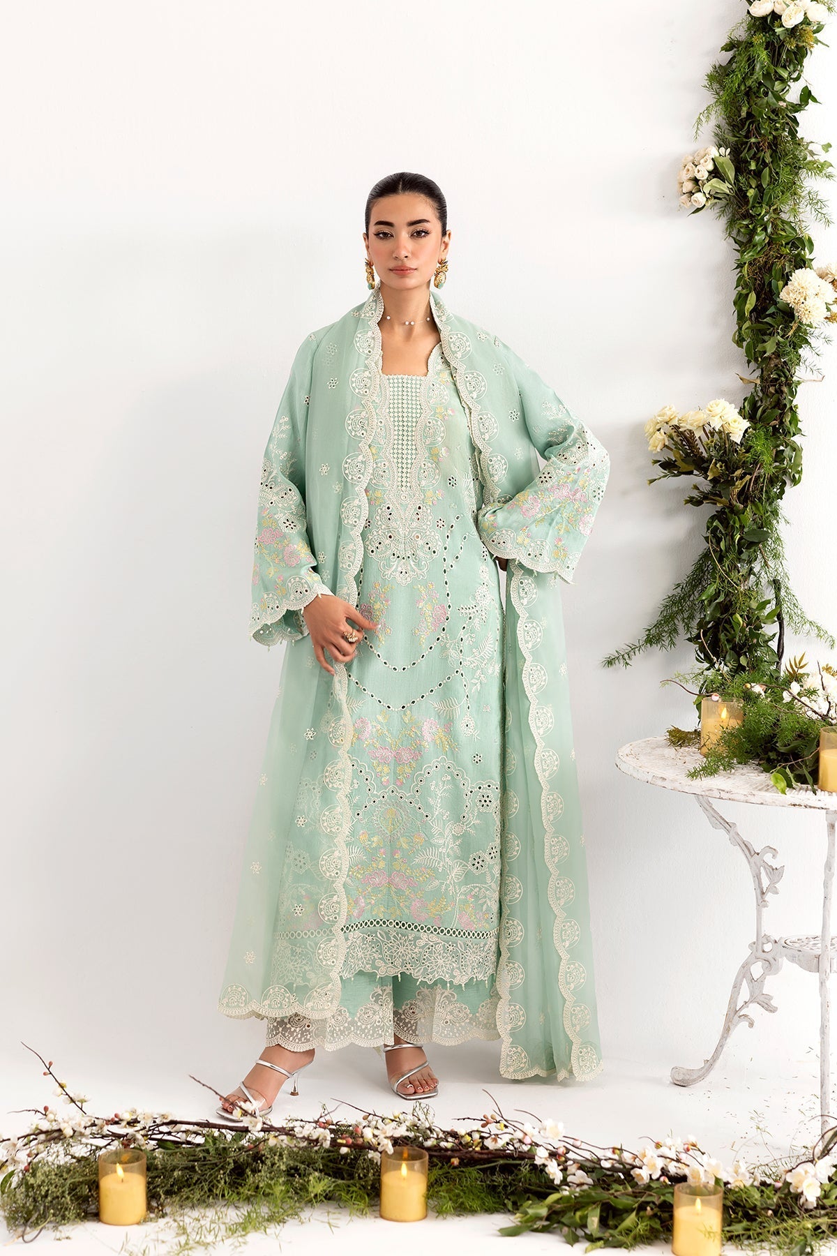 Enzo | Tu Es Aime | Menthe by Enzo - Designer Dress  - Type : Ladies Clothes - Available at Libayah - 100% Original 