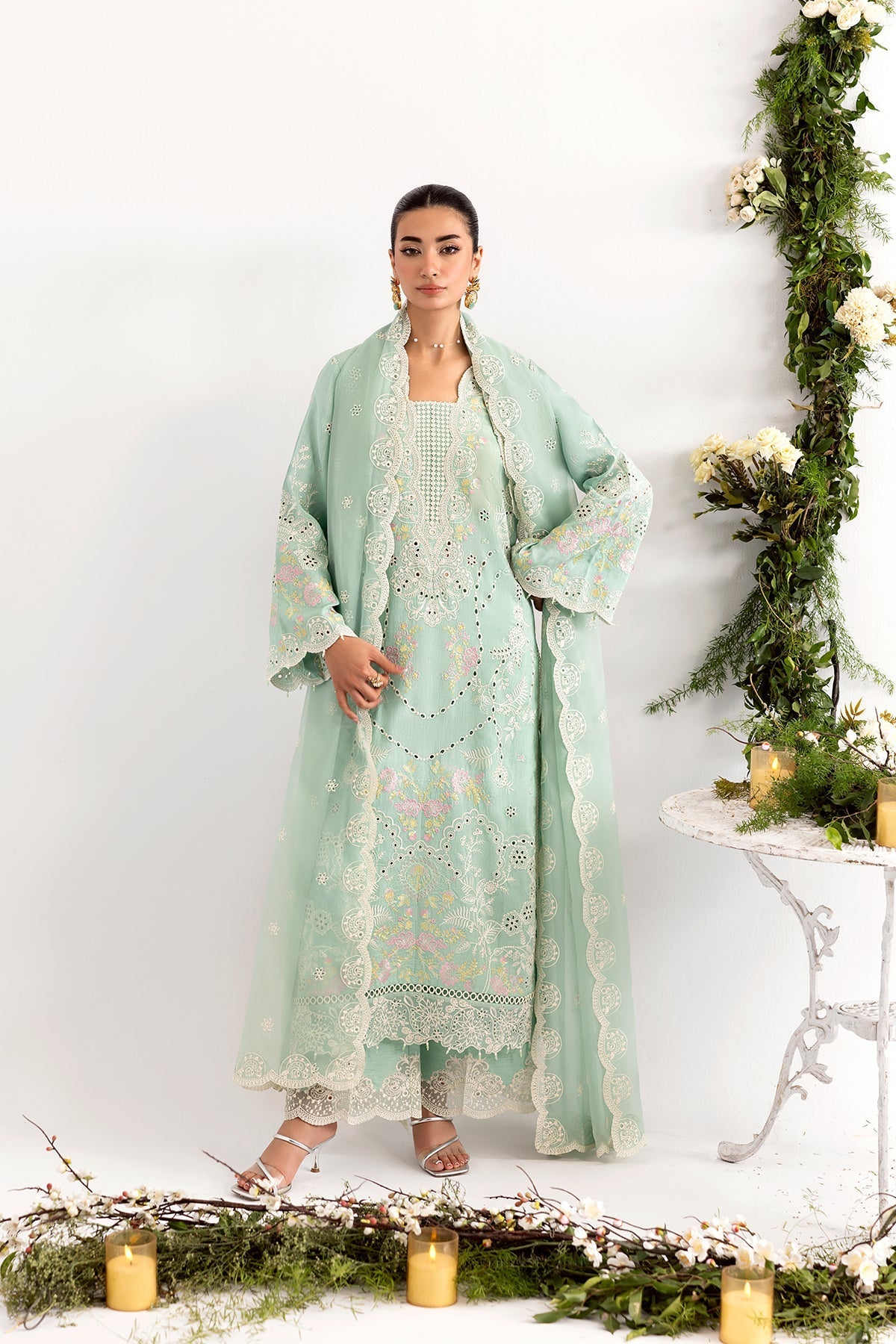 Enzo | Tu Es Aime | Menthe by Enzo - Designer Dress  - Type : Ladies Clothes - Available at Libayah - 100% Original 