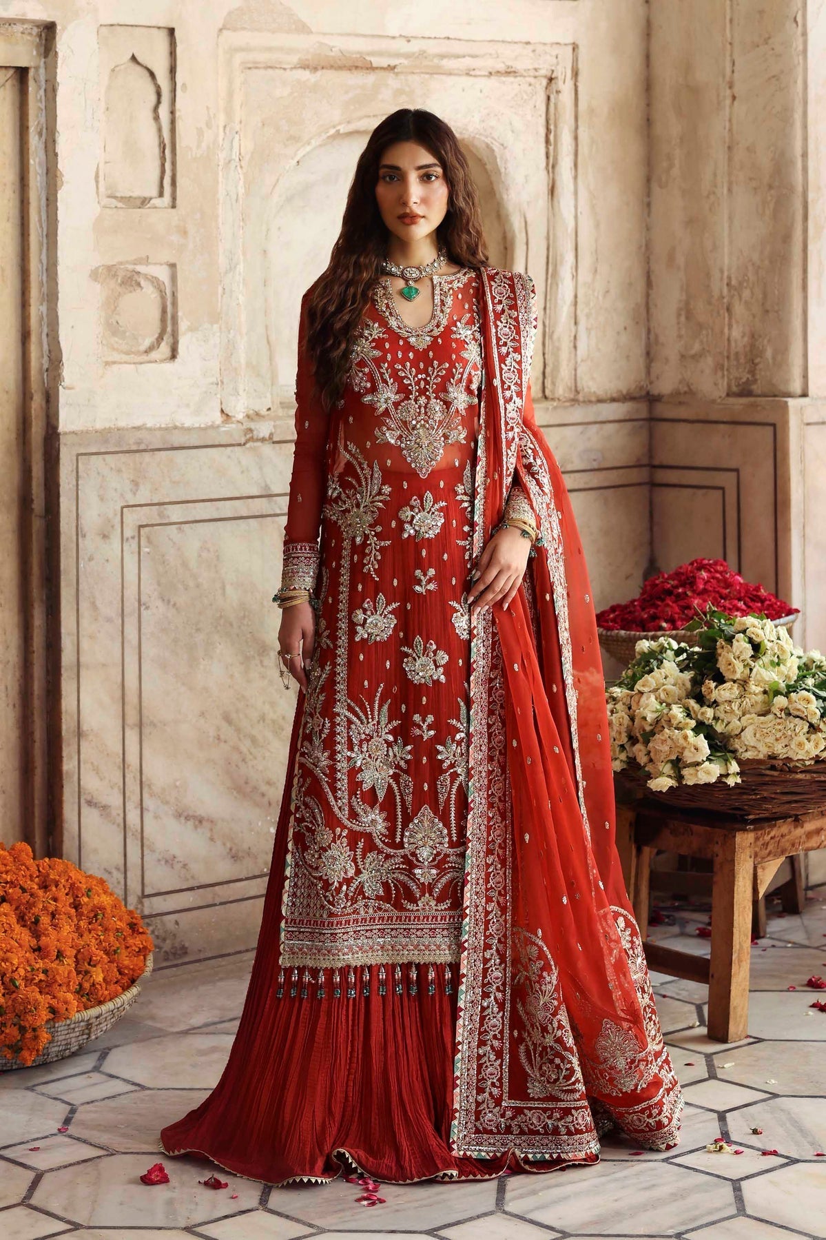 Zarbaft – authentic Pakistani formal dress from the Akbar Aslam Rang Mahal Formals collection for women in the UK