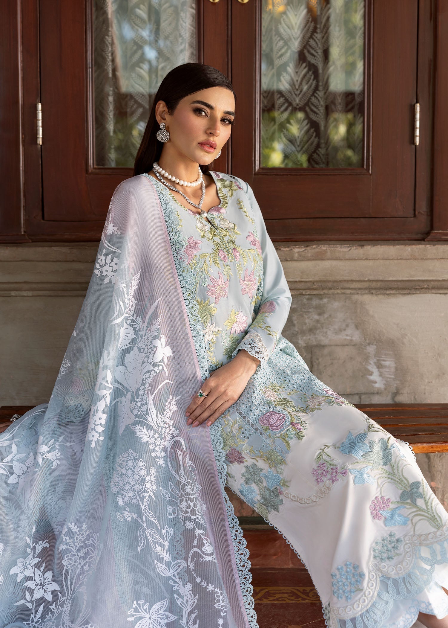 Saira Shakira | Bloom Lawn 25 | LOTUS REVERIE 4-B by Saira Shakira - Designer Dress - Type: Ladies Clothes - Available at Libayah - 100% Original