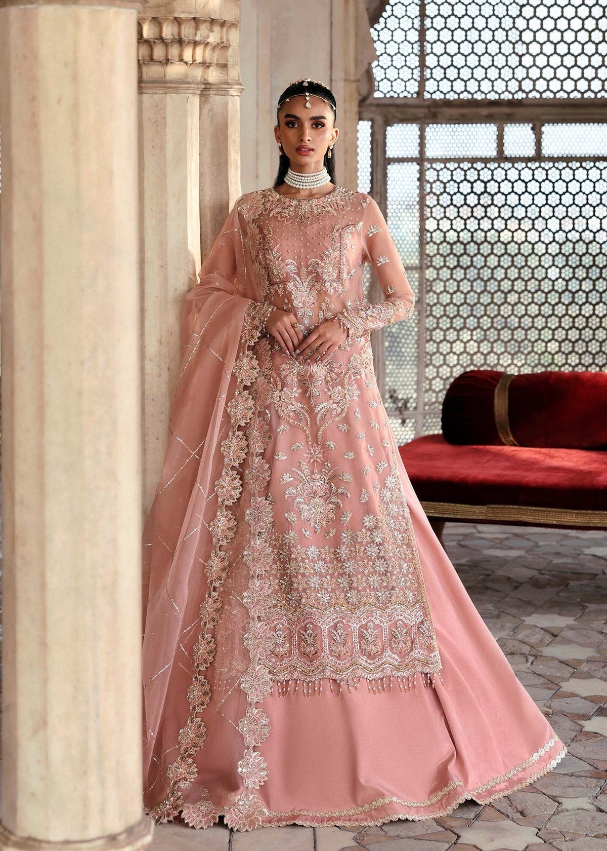 Akbar Aslam | Dastaan Luxury Formals | Nazneen by Akbar Aslam - Designer Dress - Type: Ladies Clothes - Available at Libayah - 100% Original