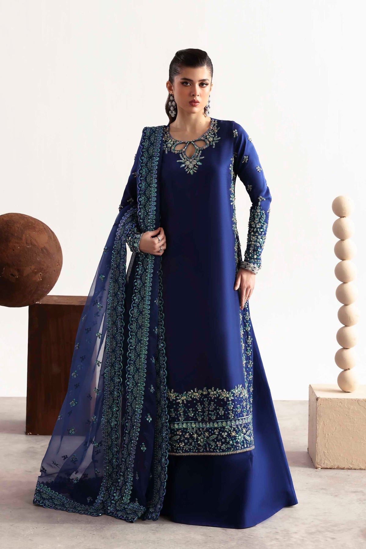 Akbar Aslam | Luxury Formals 25 | Sapphire by Akbar Aslam - Designer Dress  - Type : Ladies Clothes - Available at Libayah - 100% Original 