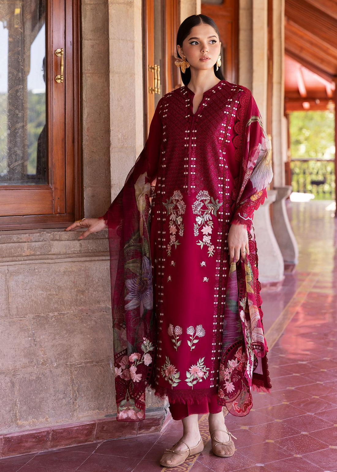 Saira Shakira | Bloom Lawn 25 | HANGING GARDENS 2-A by Saira Shakira - Designer Dress - Type: Ladies Clothes - Available at Libayah - 100% Original