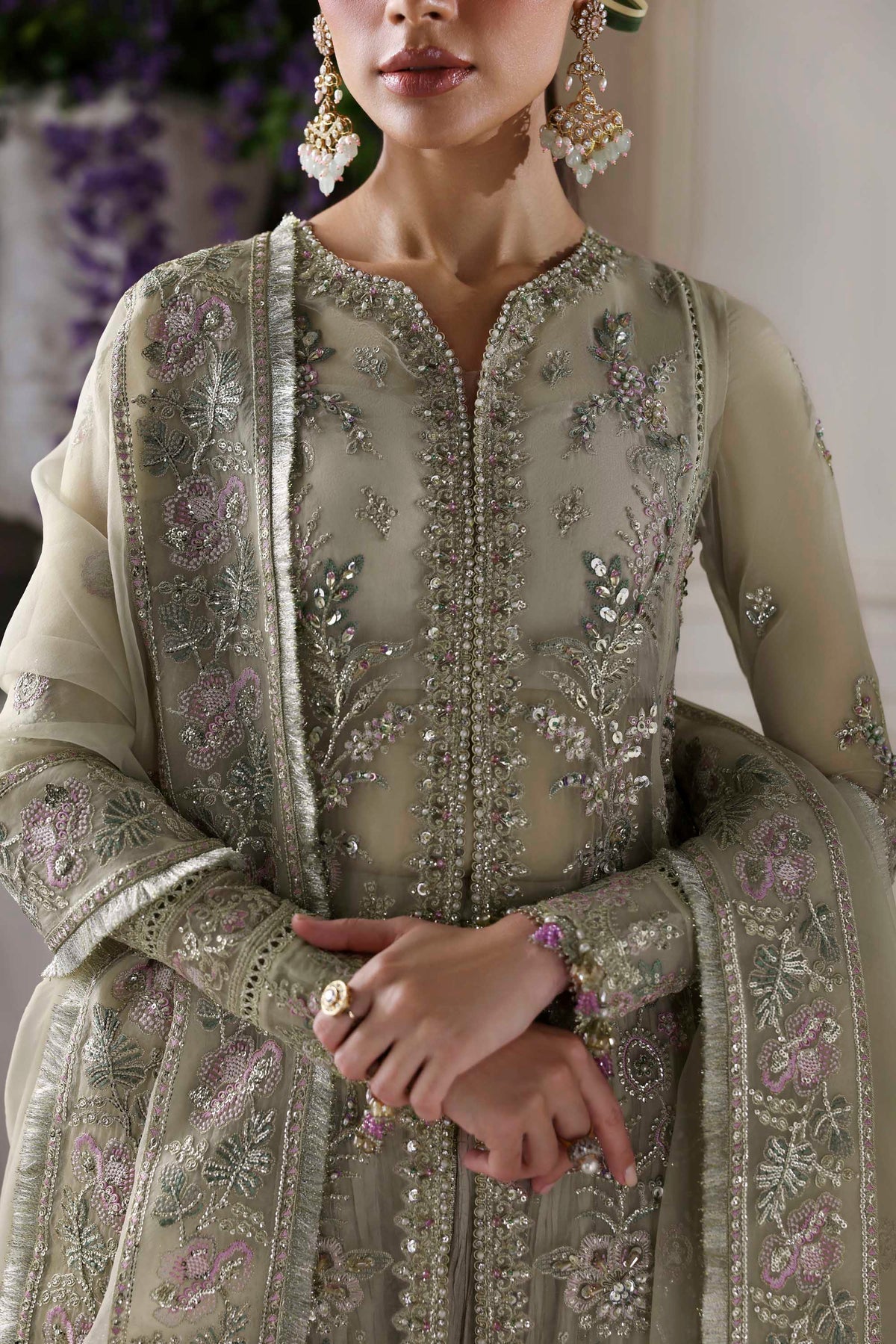 Akbar Aslam | Deewani Wedding Formals | Obsidian by Akbar Aslam - Designer Dress  - Type : Ladies Clothes - Available at Libayah - 100% Original 